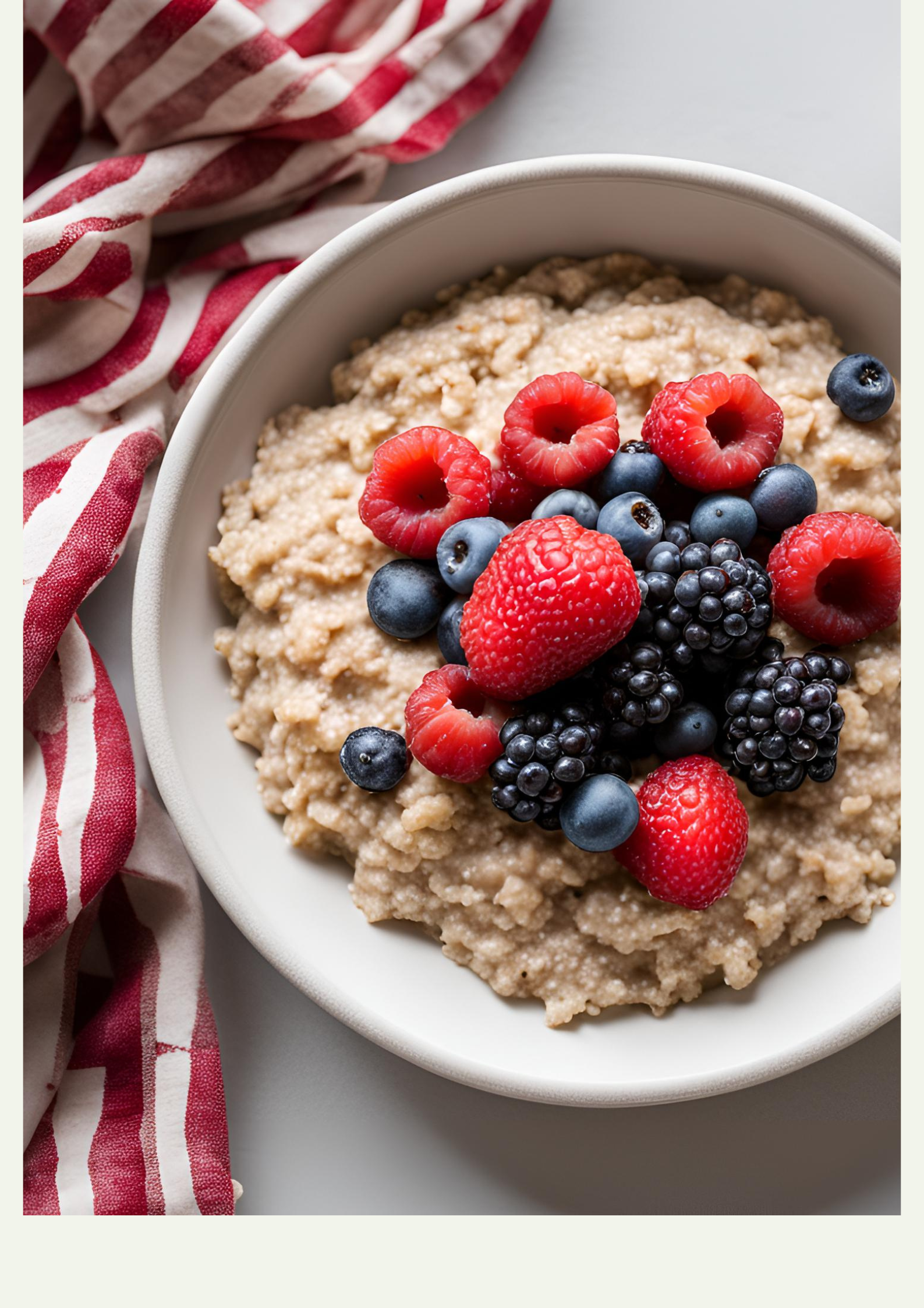 an ai generated image that features grits as a breakfast meal in southern america