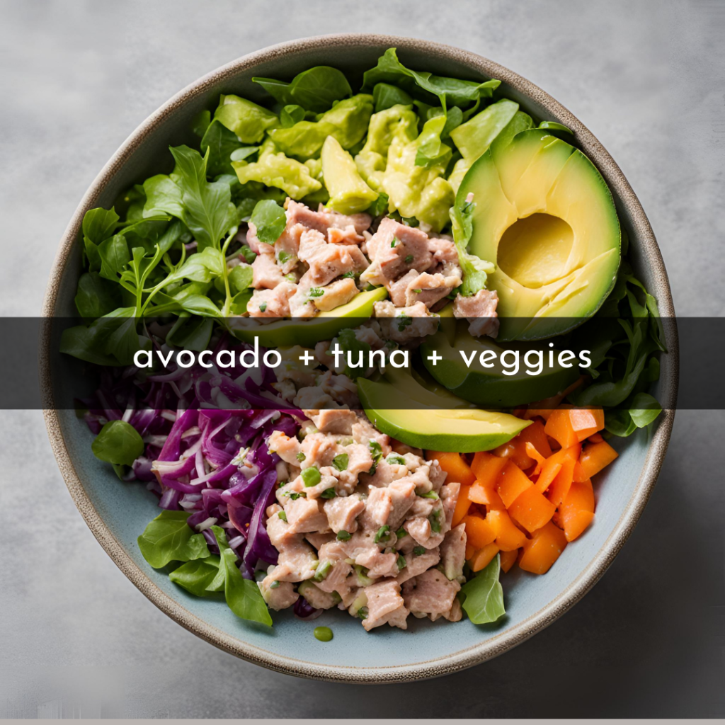 g a healthy diabetic friendly tuna salad with a variety of veggies 